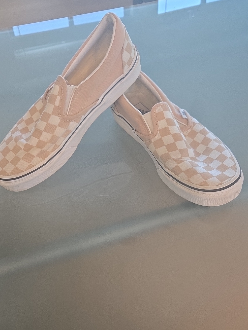 Vans Kids Slip-On Checkerboard Sneakers - Pink & Cream